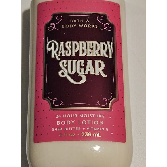 Bath & Body‎ Works Raspberry Sugar 24hr Moisture Shea Lotion 8oz - Picture 2 of 5